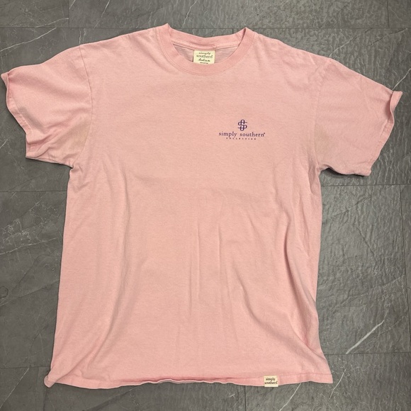 Simply Southern Light Pink Short Sleeve Tee - Picture 1 of 5